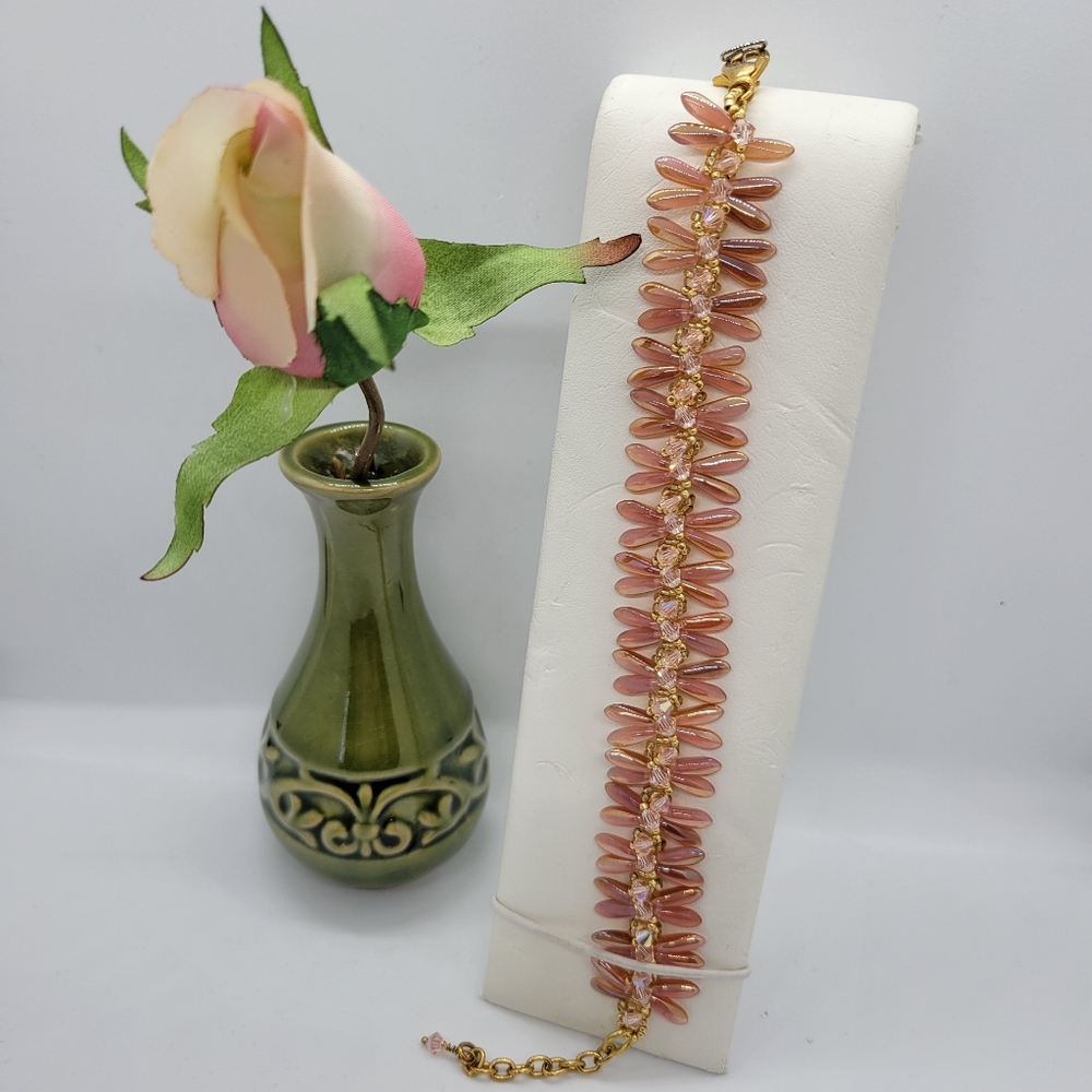 Dragonfly Wing Glass Dagger Bracelet